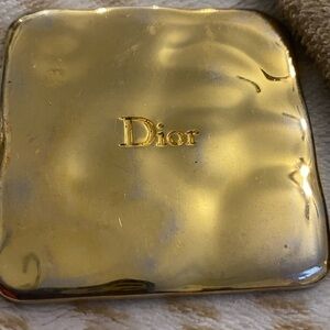 Vintage Dior Radiant Gold Compact Mirror
